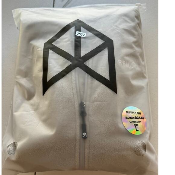 New ~ RAWGEAR ~ For The People Grey Fleece in bag ~ SZ L - Picture 9 of 9